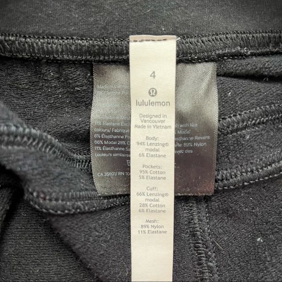 Lululemon Warm Down Black Jogger Pant  *28" - Picture 11 of 13
